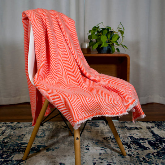 Altanera Cashmere Throw - Sunset Echo