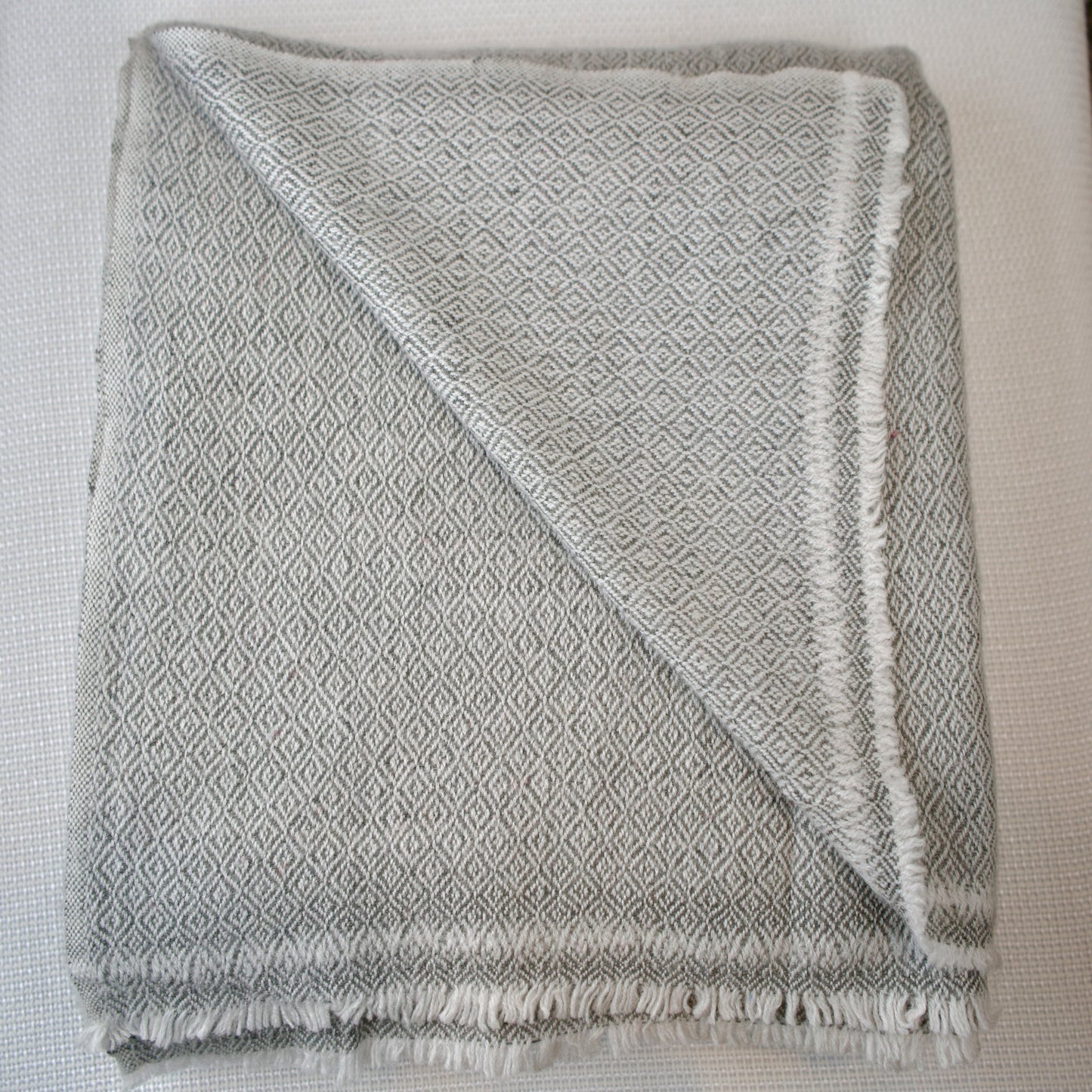 Altanera Cashmere Throw - Quartz Sky