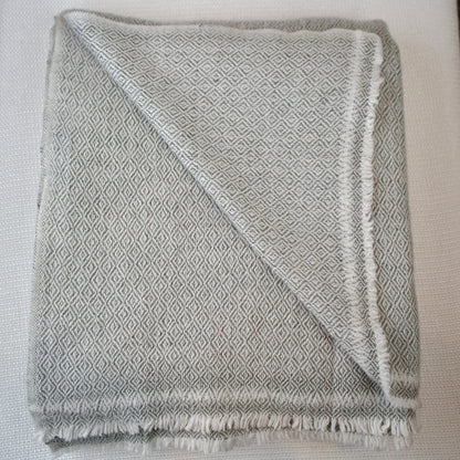 Altanera Cashmere Throw - Quartz Sky