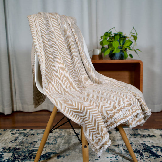 Altanera Cashmere Throw - Golden Echo