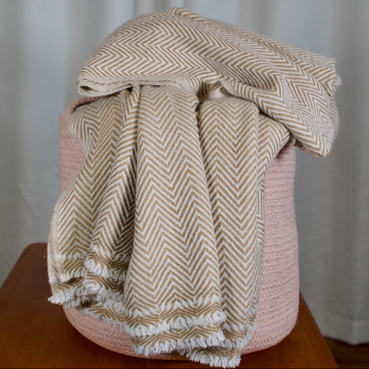 Altanera Cashmere Throw - Golden Echo